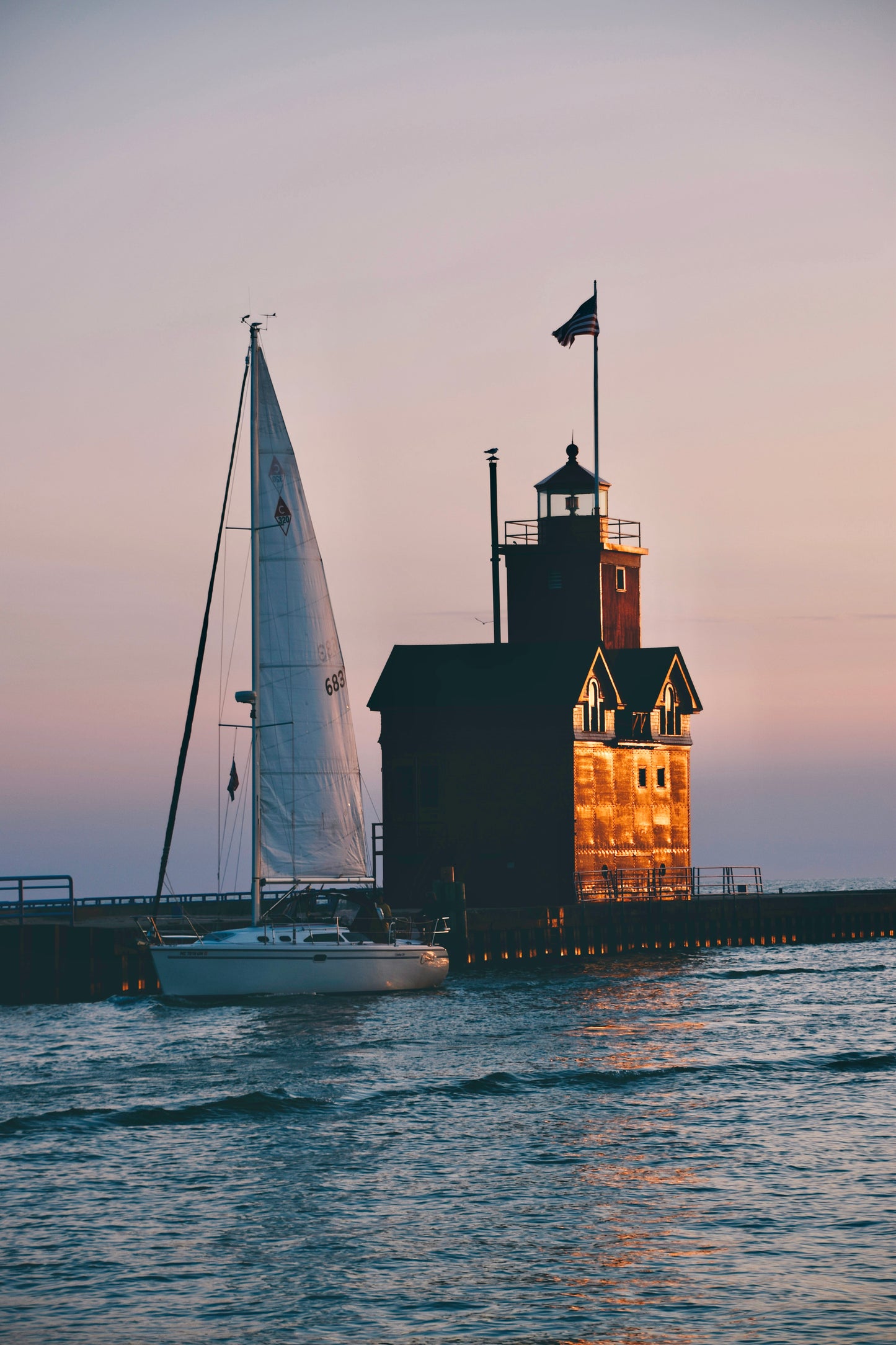Lake Michigan Sunset Set Of 4 Prints