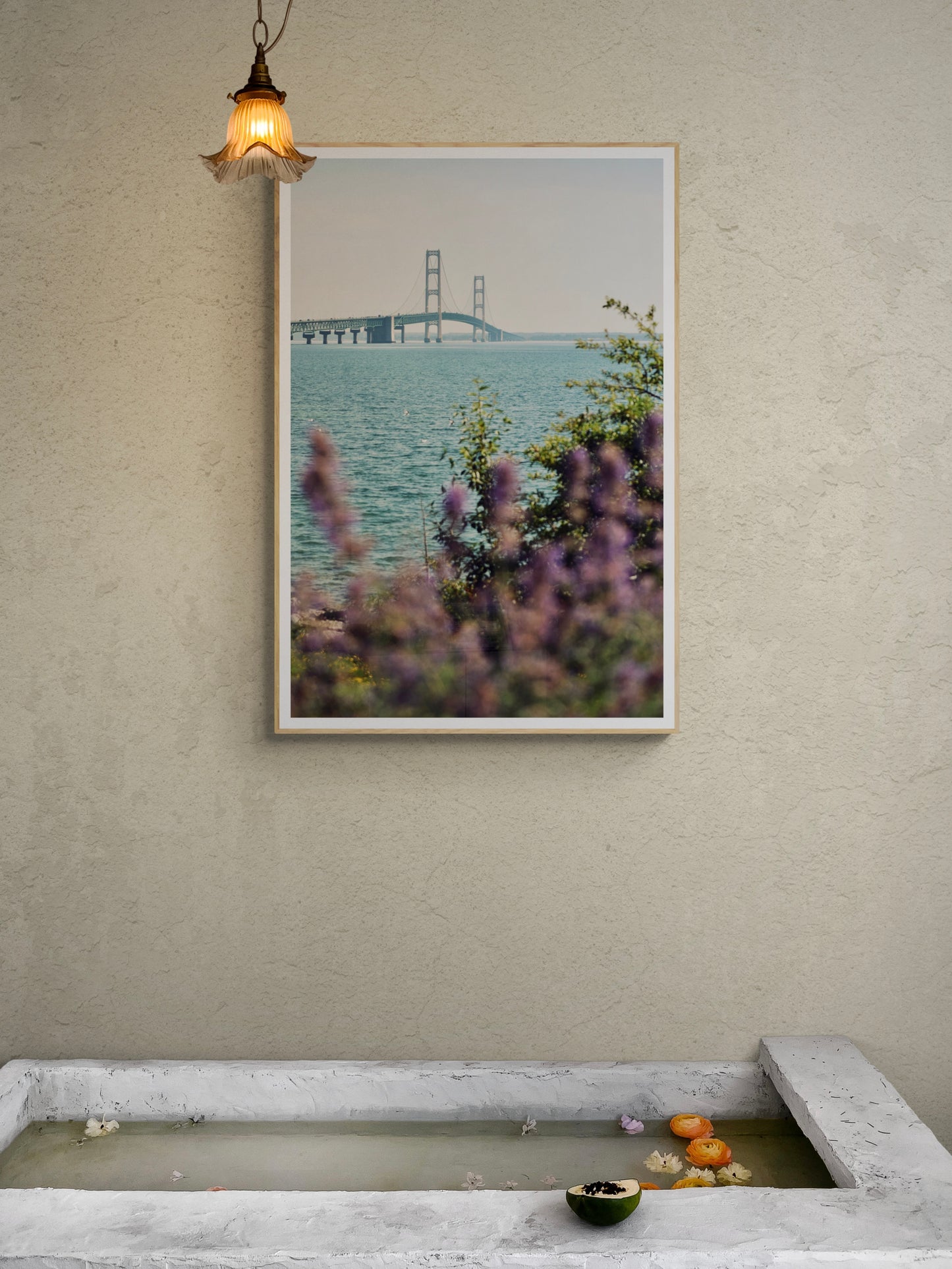 Lavender Mackinac Bridge