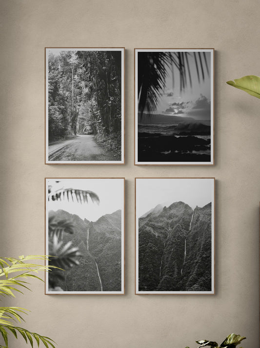 Vintage Oahu Set Of 4 Prints