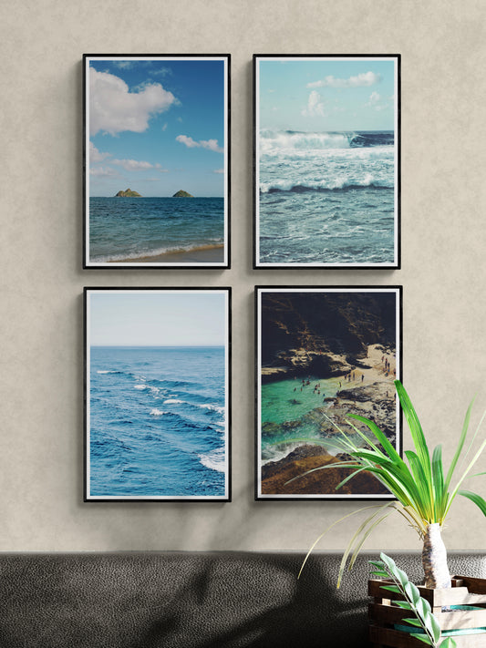 Tropical Hawaii Set Of 4 Prints