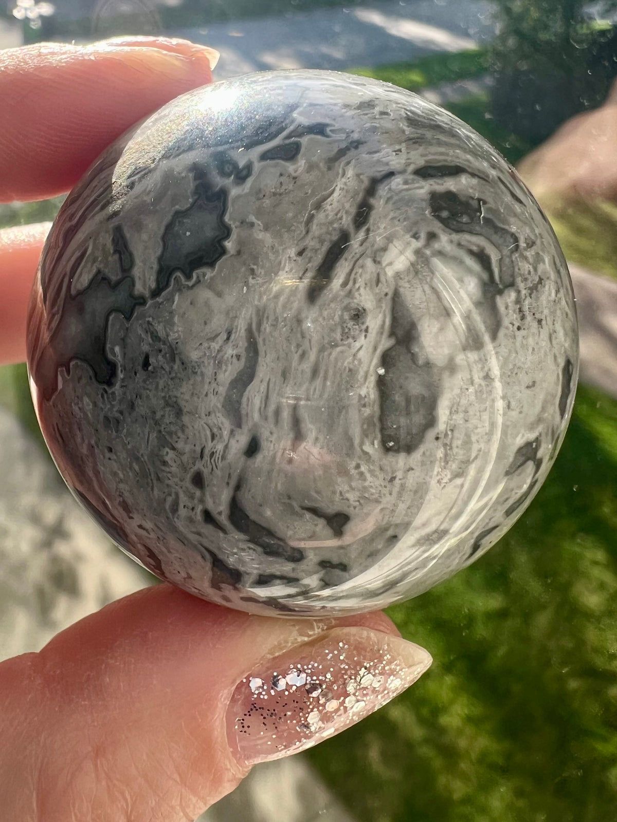 Picasso Stone Sphere Specimen