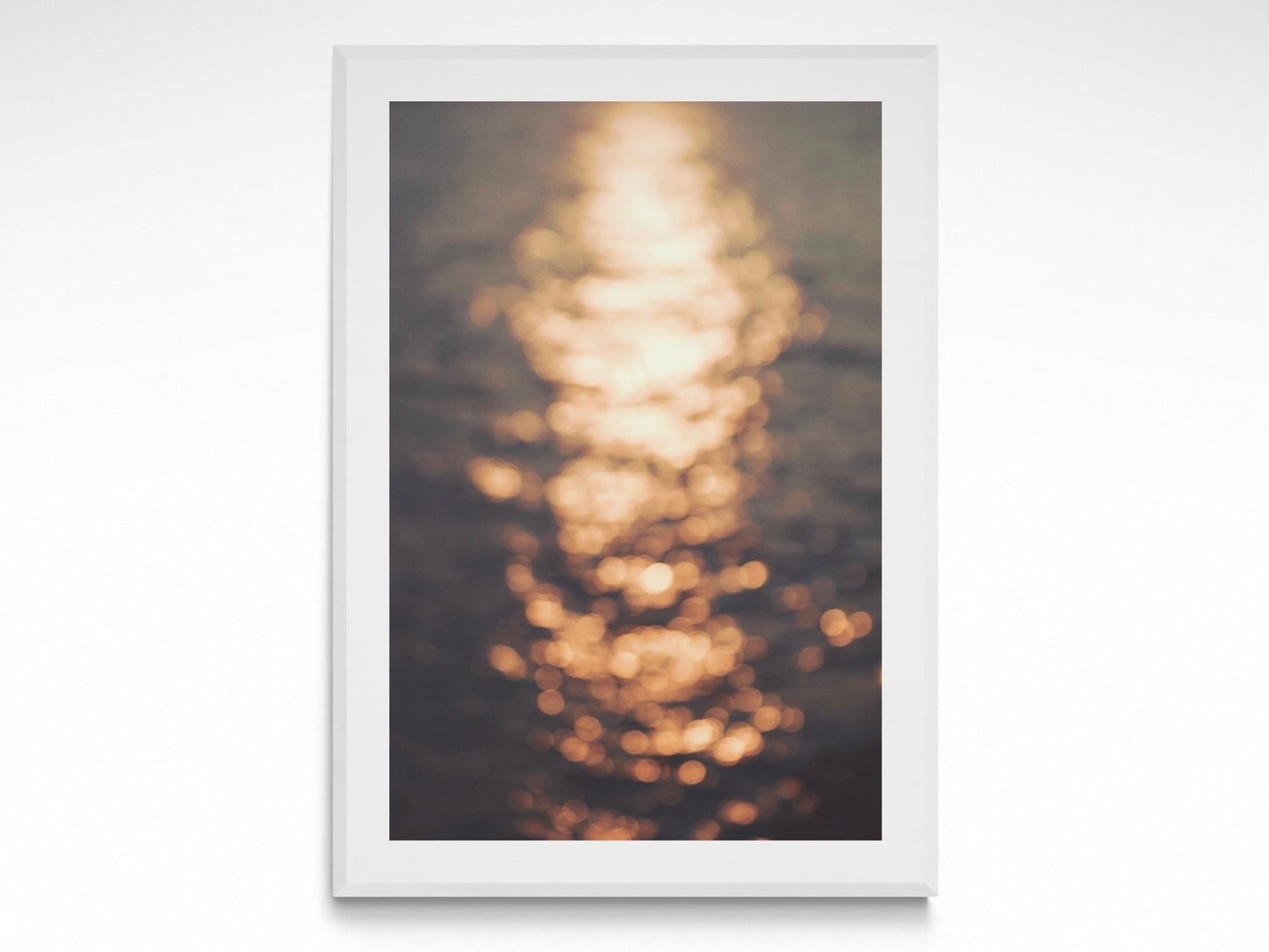 Abstract Lake Sunset