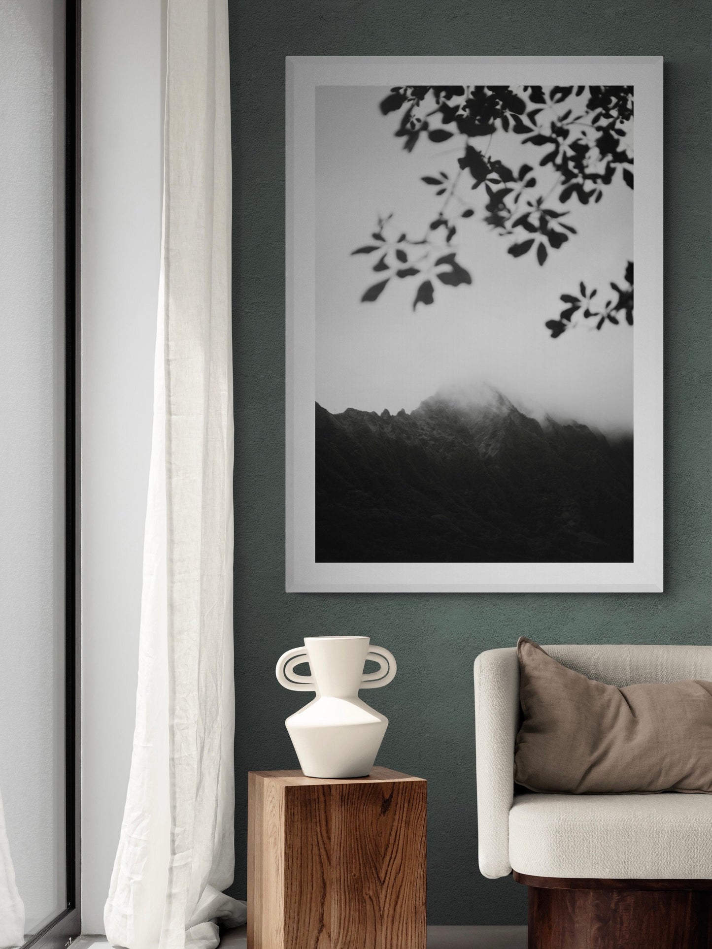 Foggy Oahu Mountains