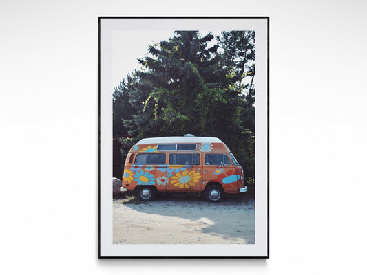 Summer Vintage Flower Van