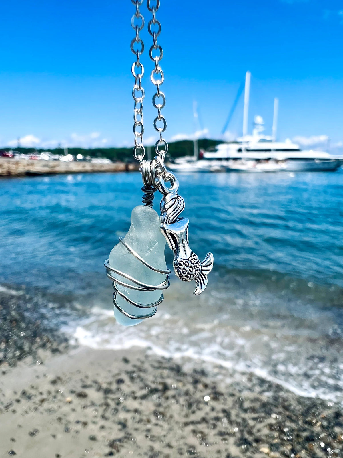 Otter Cove Maine Seaglass Necklace