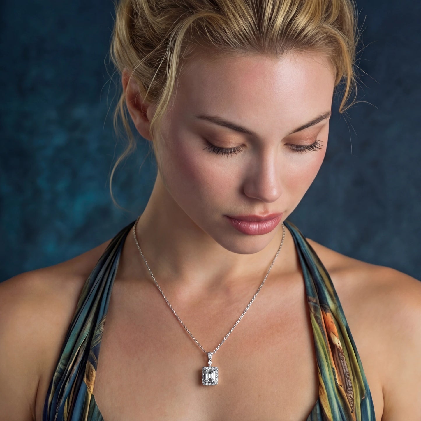 Ocean Prism Moissanite Pendant