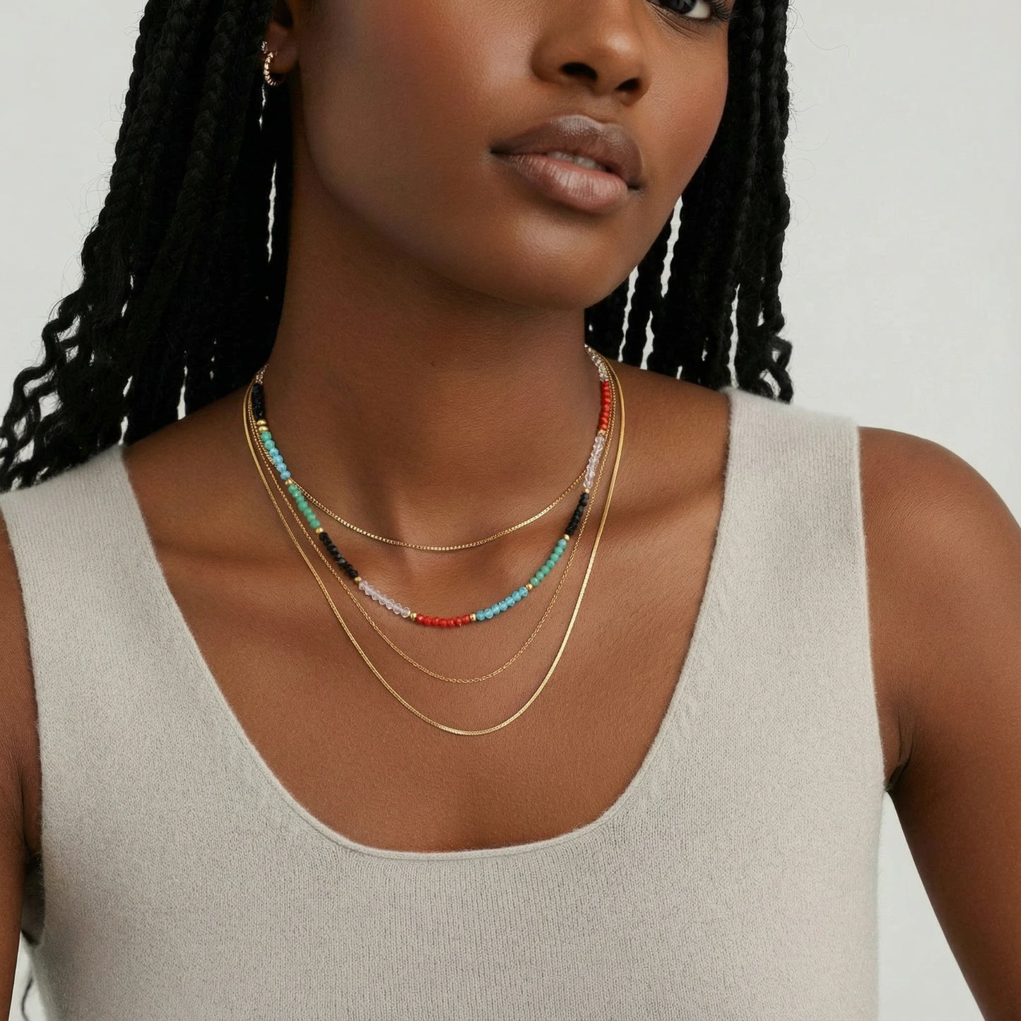 Island Aura Layers Necklace