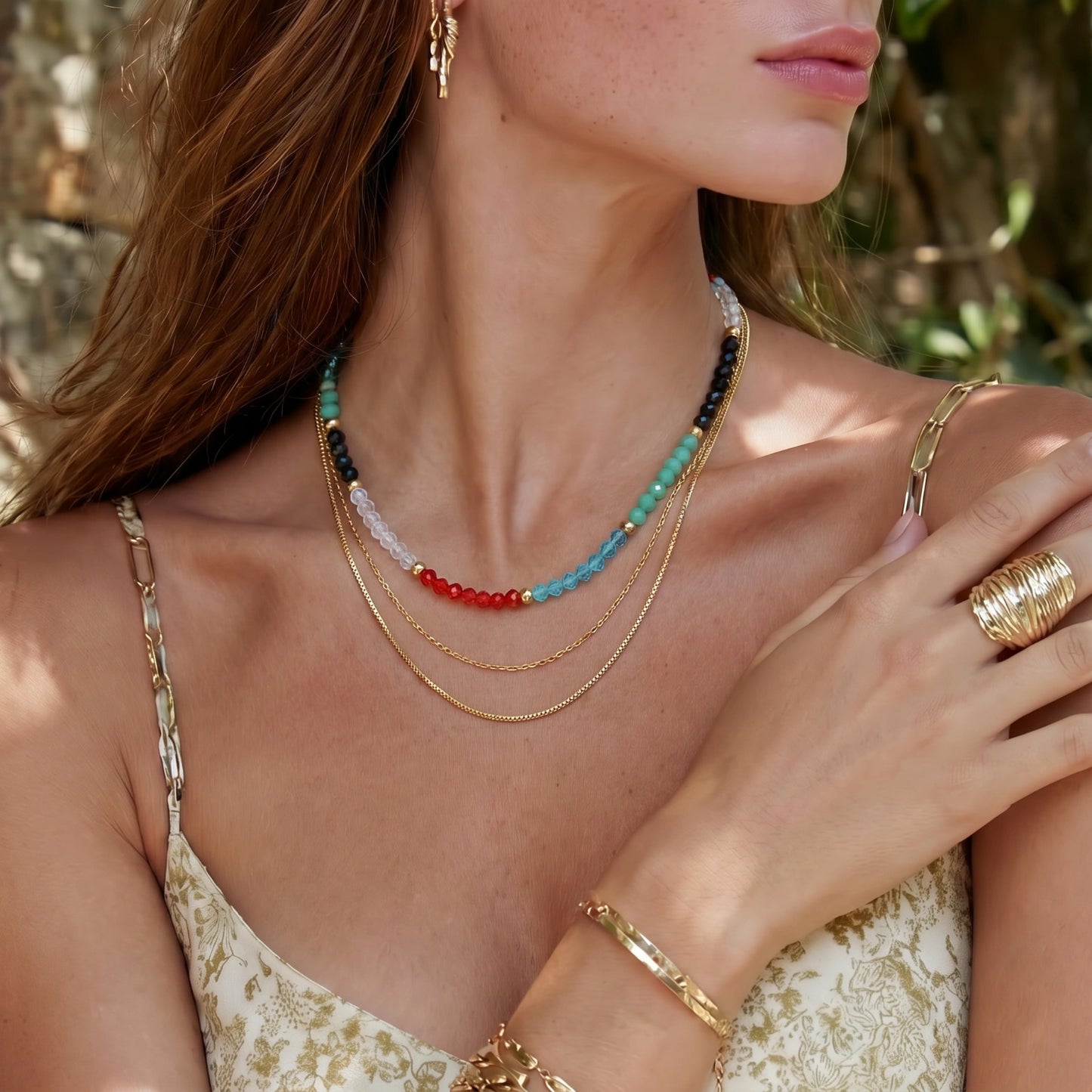 Island Aura Layers Necklace
