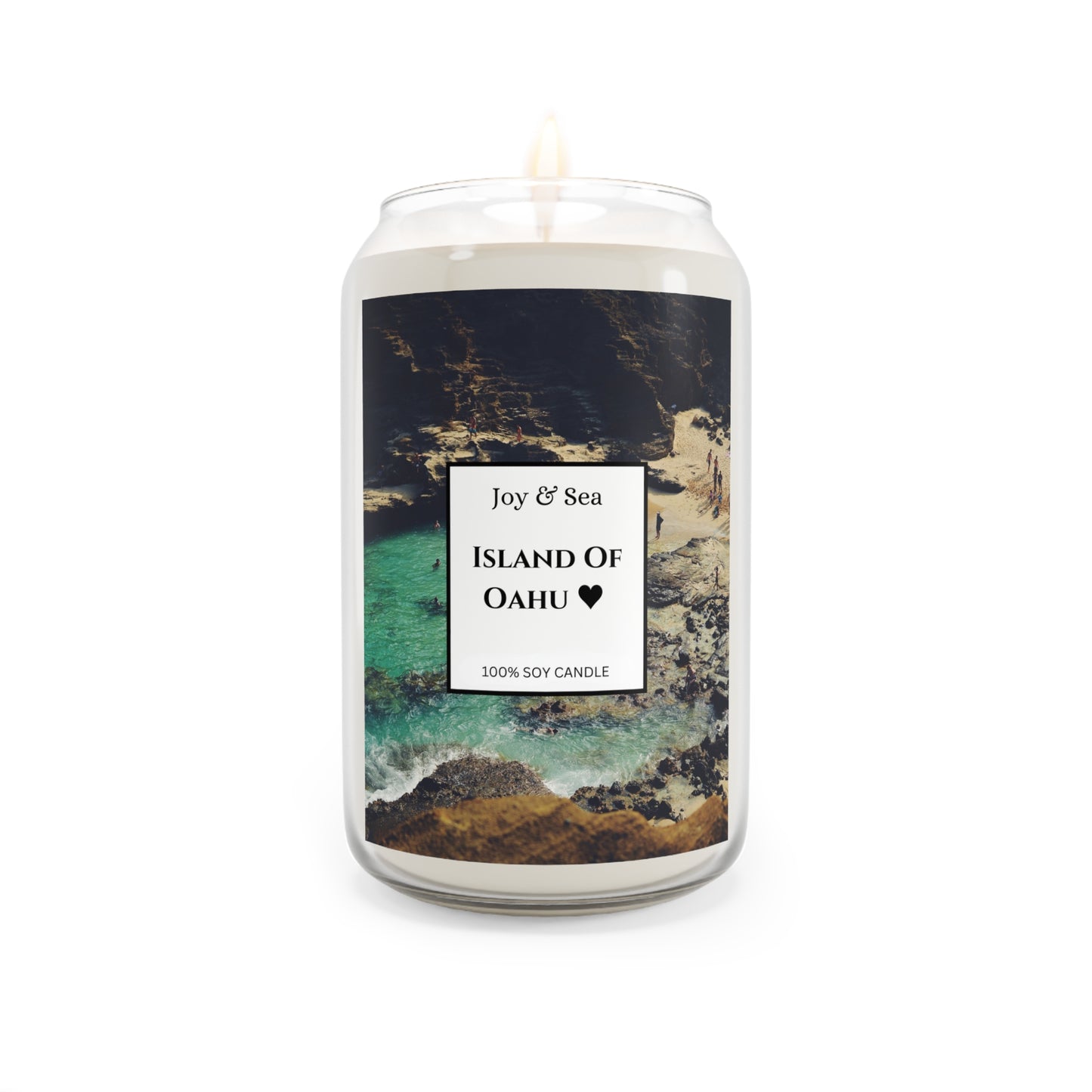 Calming Oahu Ocean Large Soy Candle