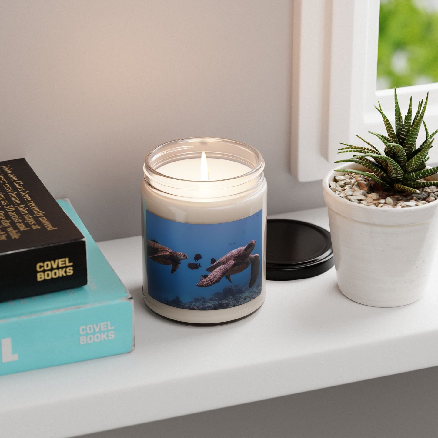 Sea Turtles Swimming Soy Candle