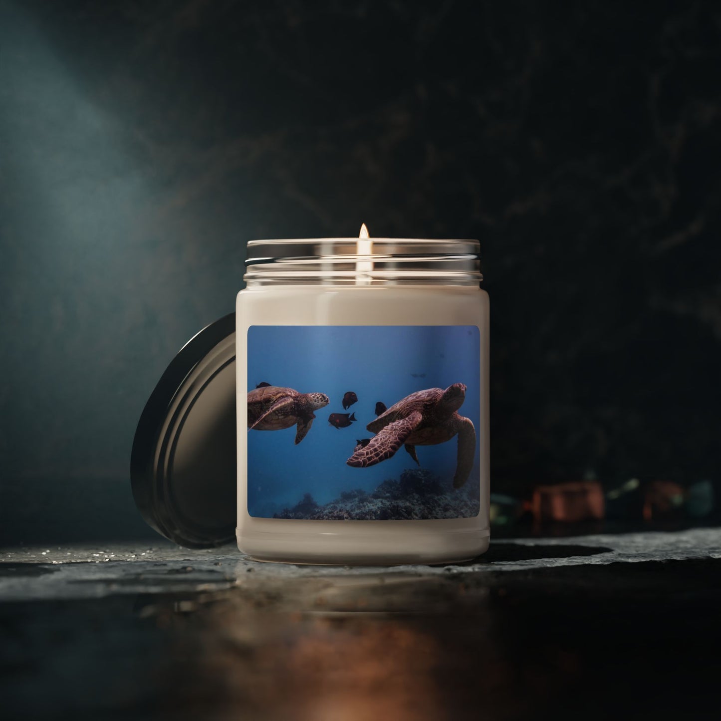 Sea Turtles Swimming Soy Candle