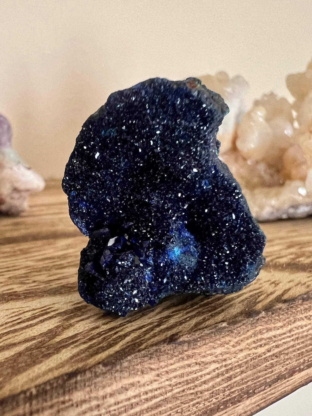 Crystallized Blue Azurite Specimen