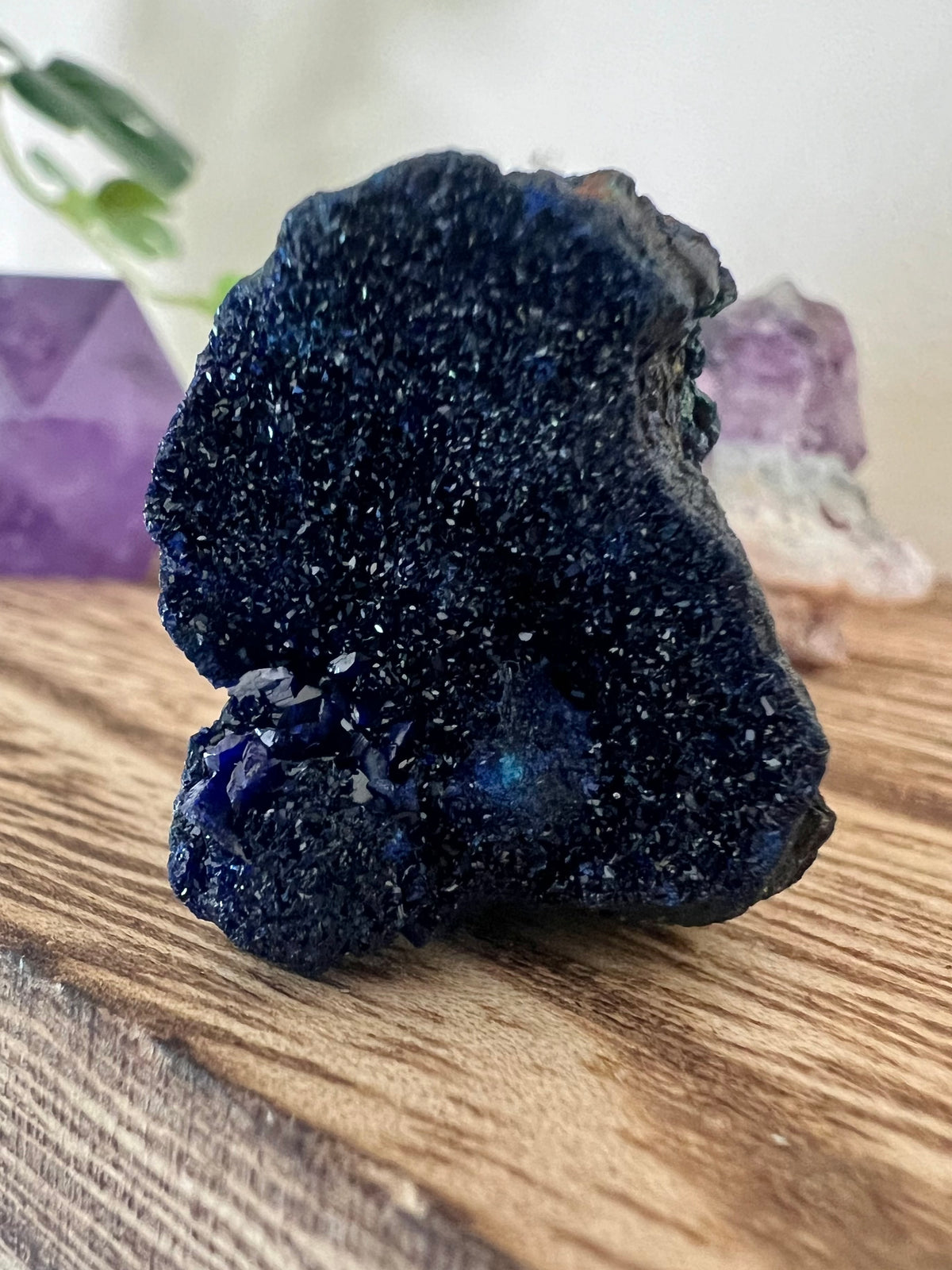 Crystallized Blue Azurite Specimen
