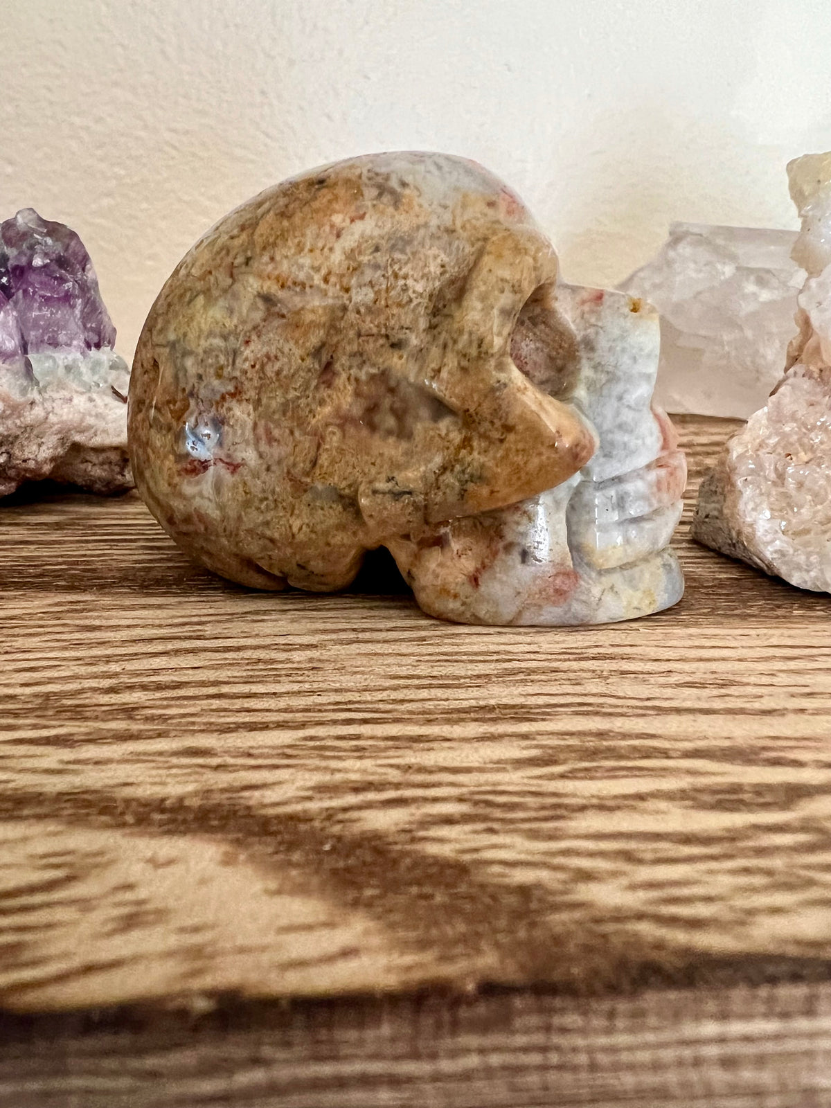 Ocean Jasper Carved Skull