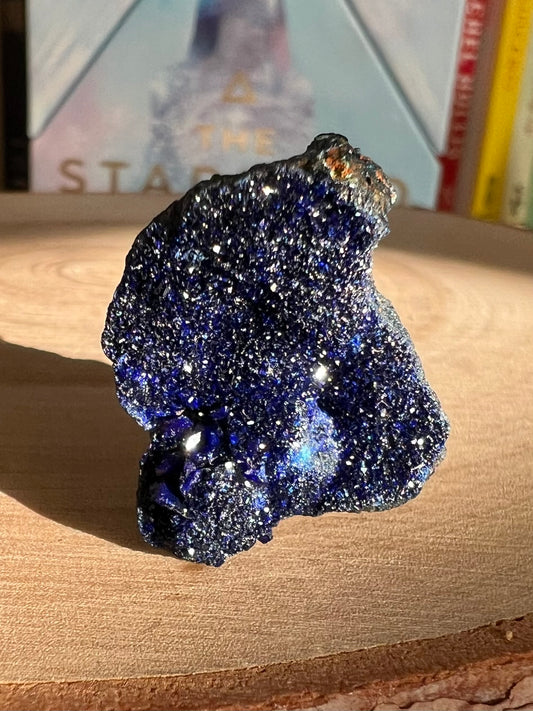 Crystallized Blue Azurite Specimen
