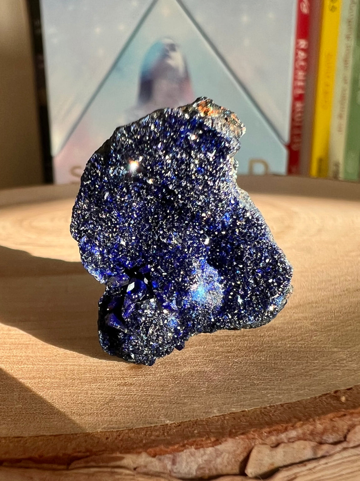 Crystallized Blue Azurite Specimen