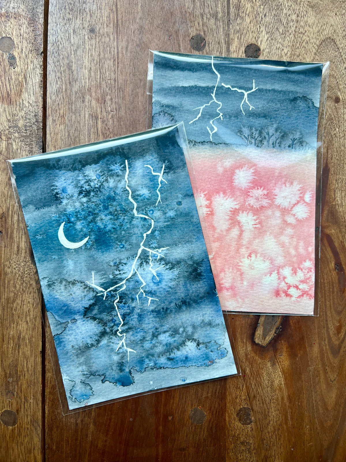 Autumn Storm Original Watercolor