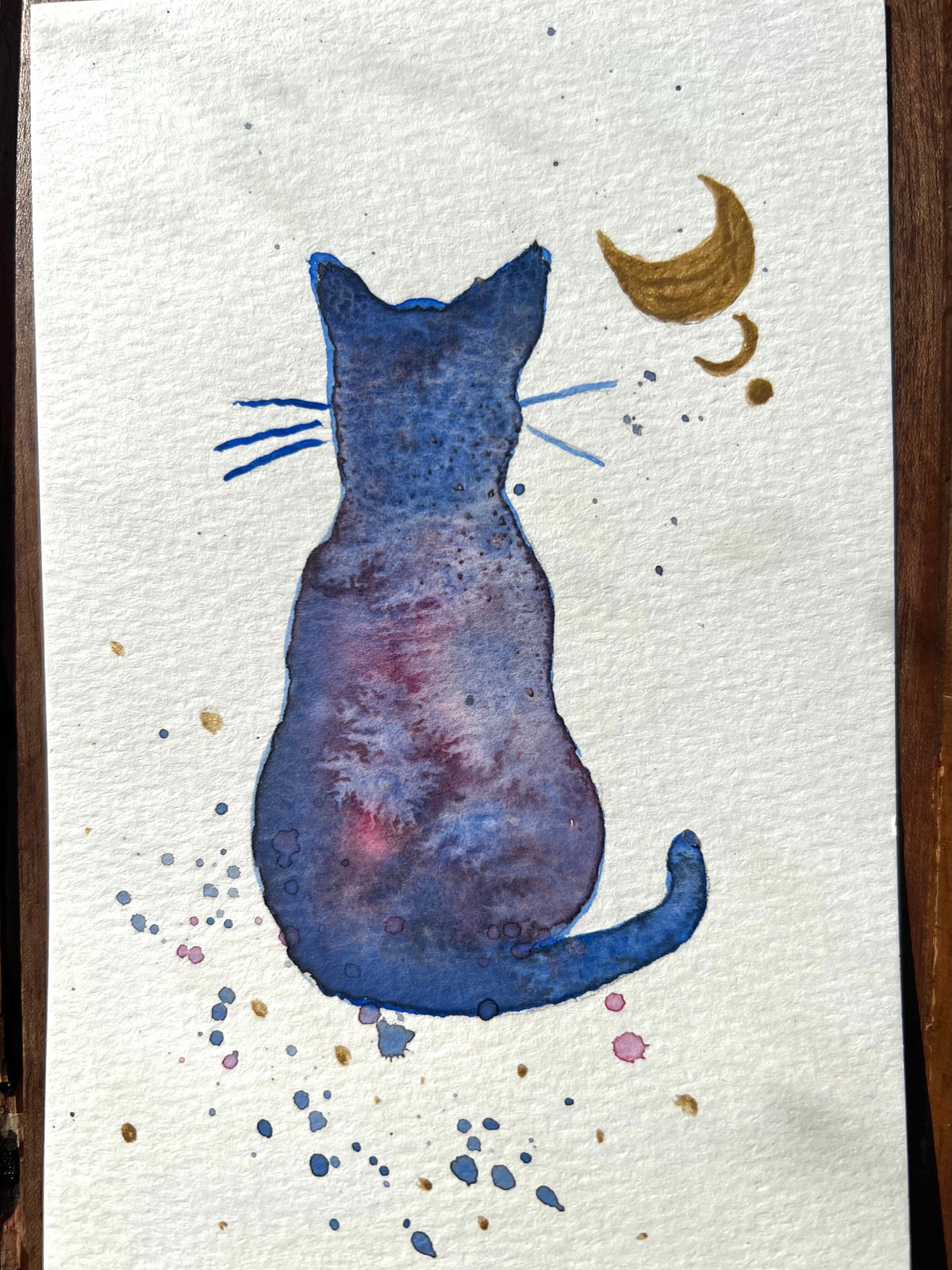 Kitty Luna Original Watercolor