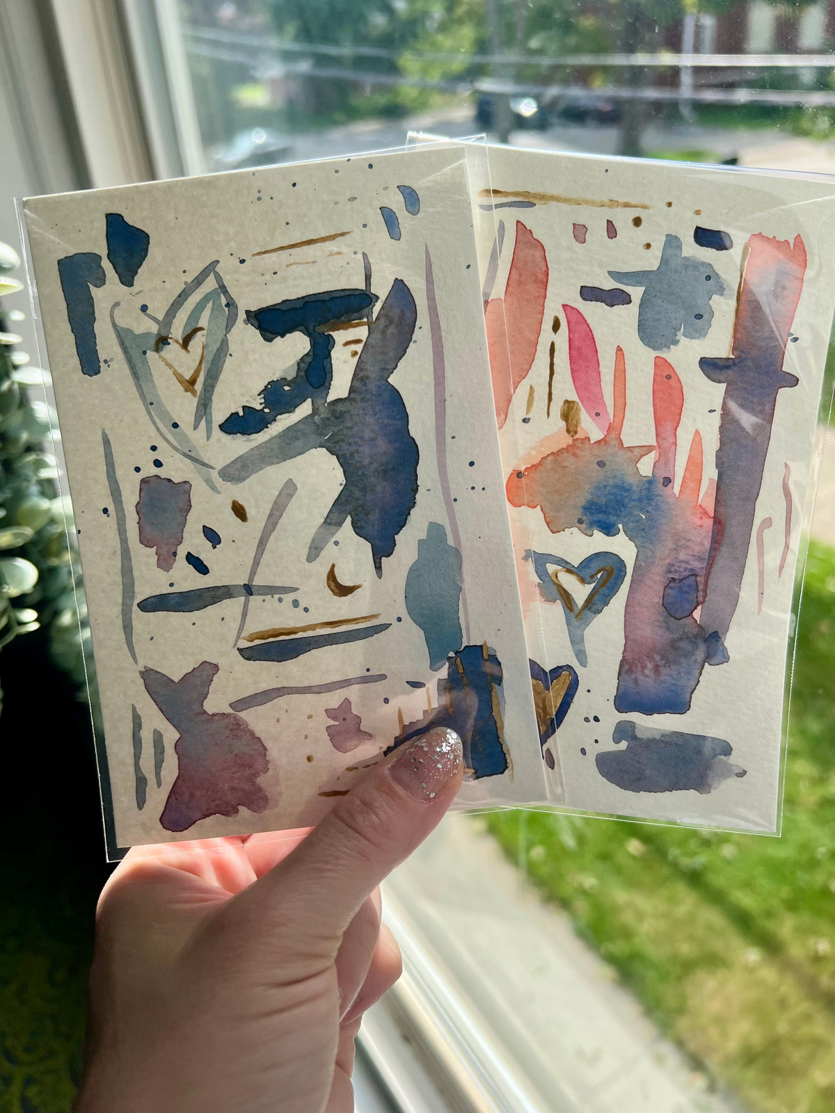 Art in Motion No. 1 & 2 Original Watercolor