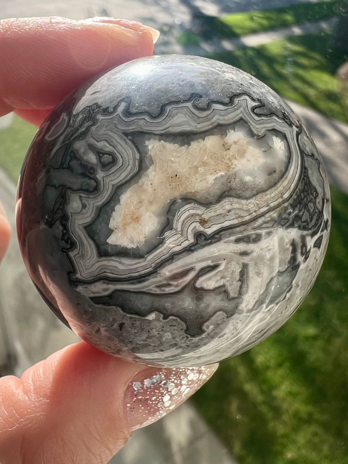 Picasso Stone Sphere Specimen