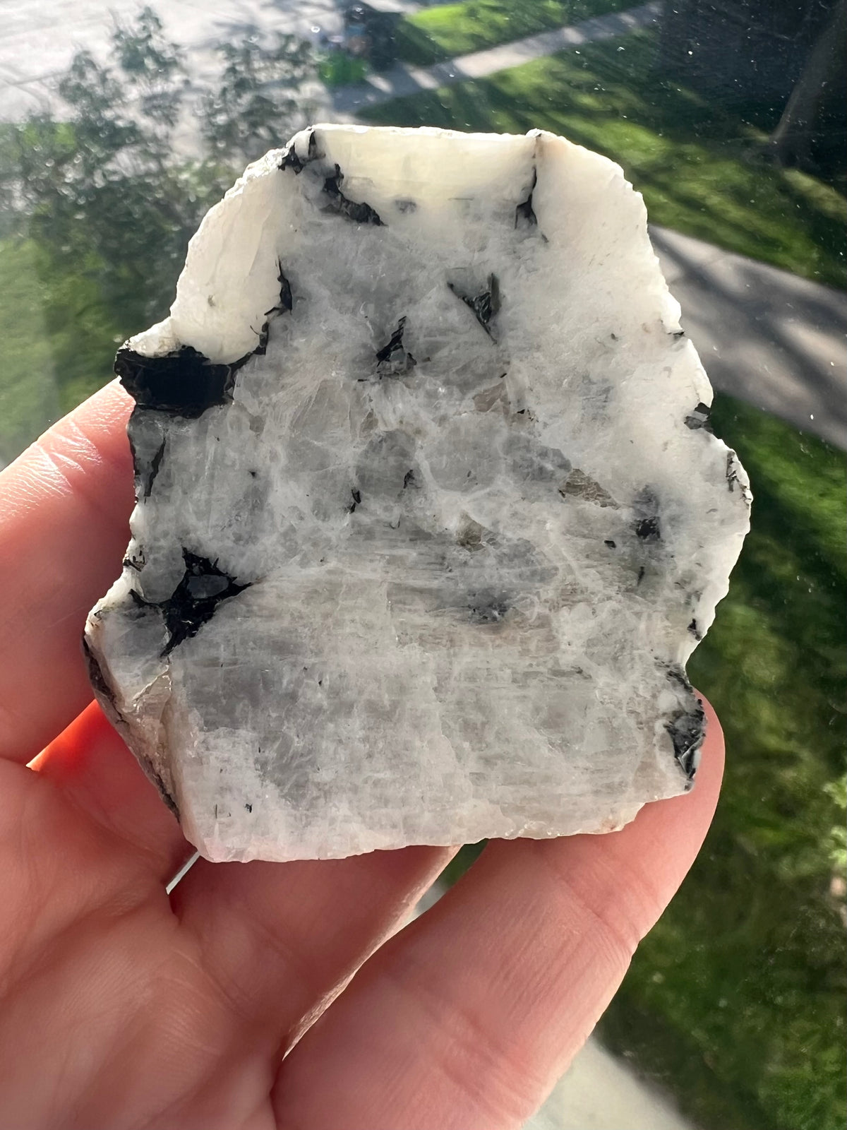 Rainbow Moonstone Slab Specimen