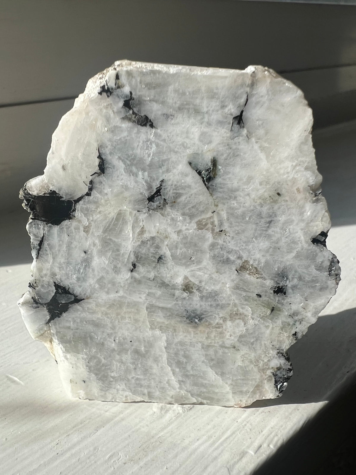 Rainbow Moonstone Slab Specimen