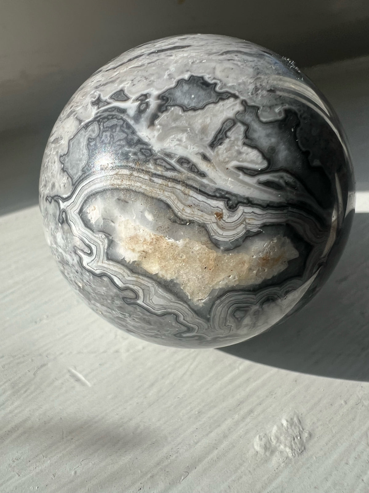 Picasso Stone Sphere Specimen