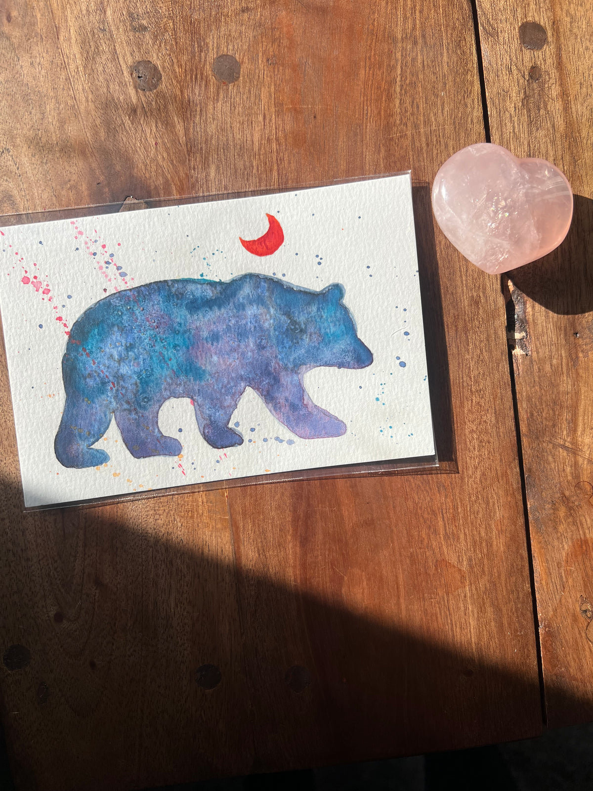 Luna Bear Original Watercolor
