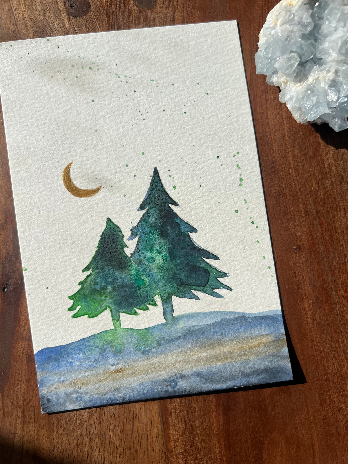 Dreams at Dusk Original Watercolor