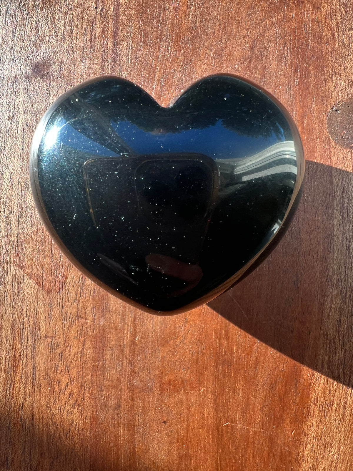 Black Obsidian Heart Healing Crystal