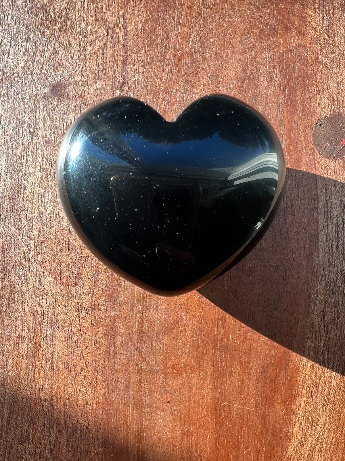 Black Obsidian Heart Healing Crystal