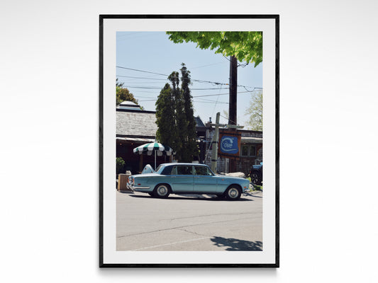 Vintage Blue Car