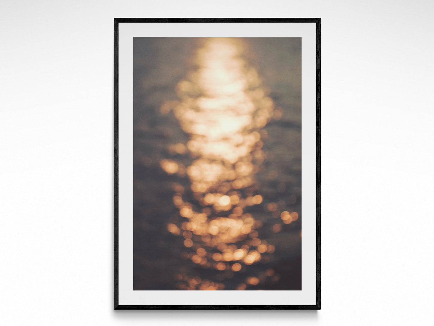 Abstract Lake Sunset