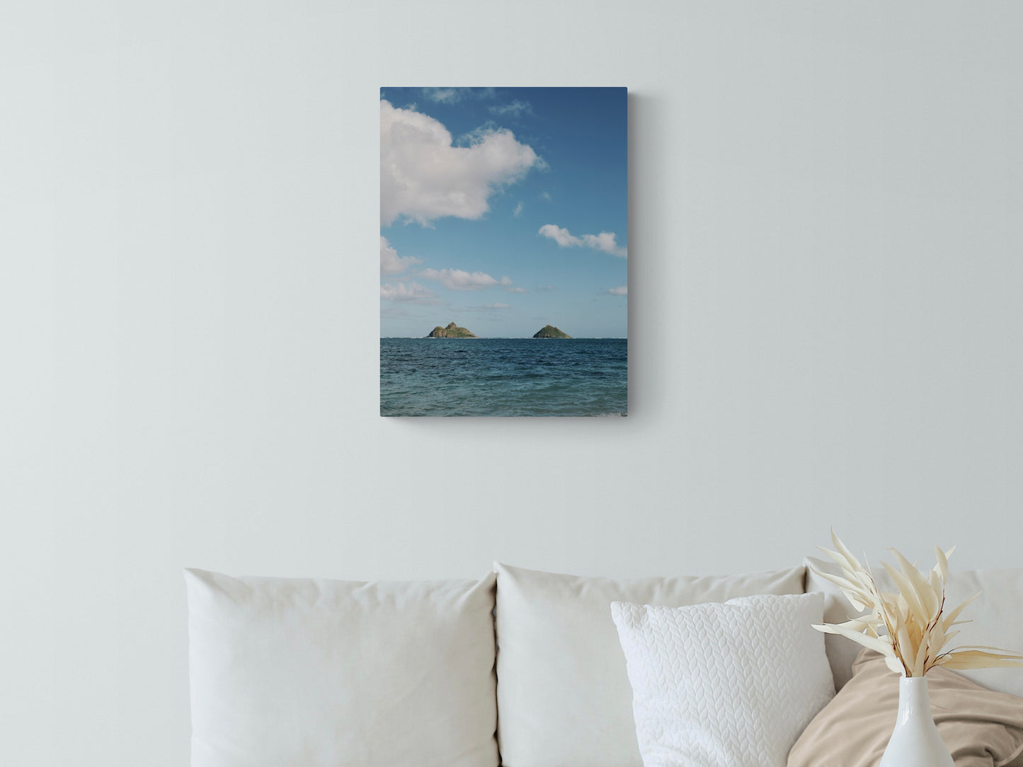 Tropical Lanikai Beach Canvas Print