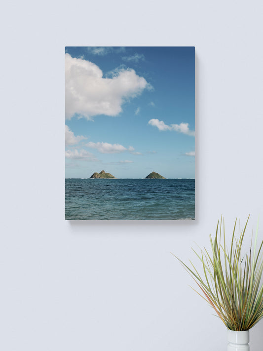 Tropical Lanikai Beach Canvas Print