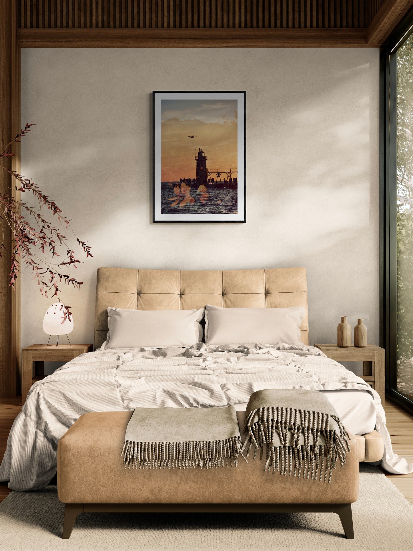 South Haven Light Wildflowers