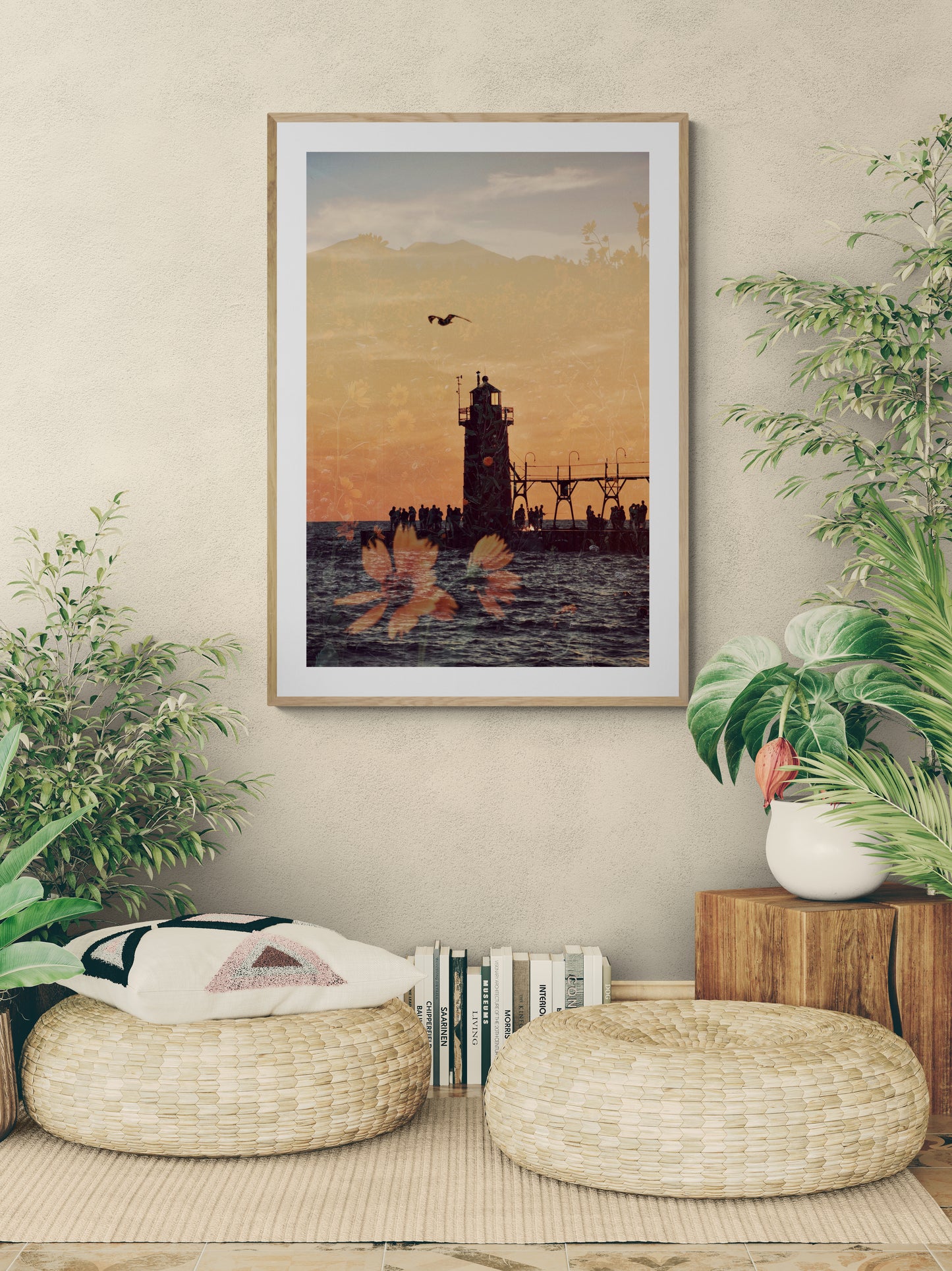 South Haven Light Wildflowers