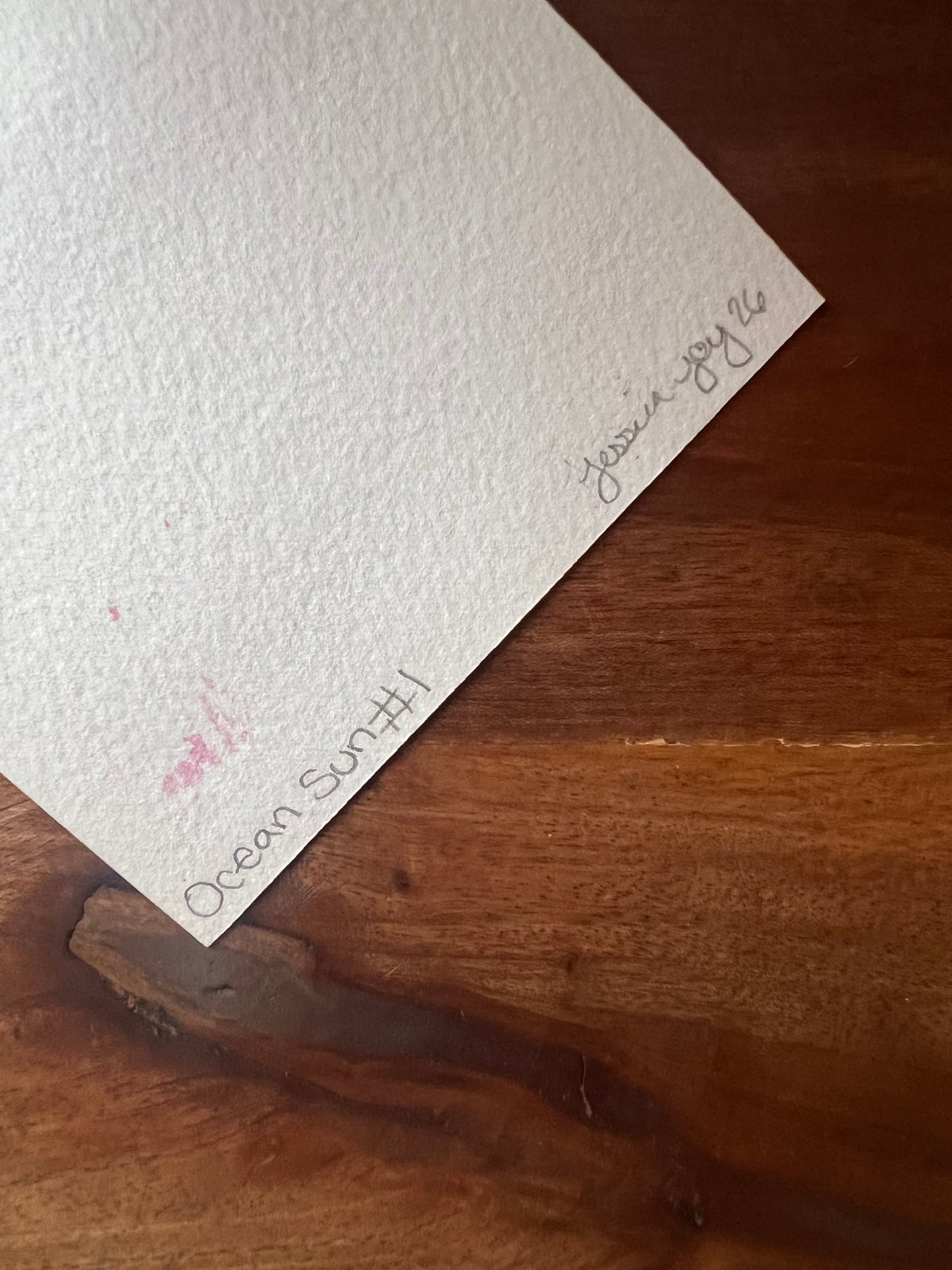 Ocean Sun No. 1 4x6 Original Watercolor