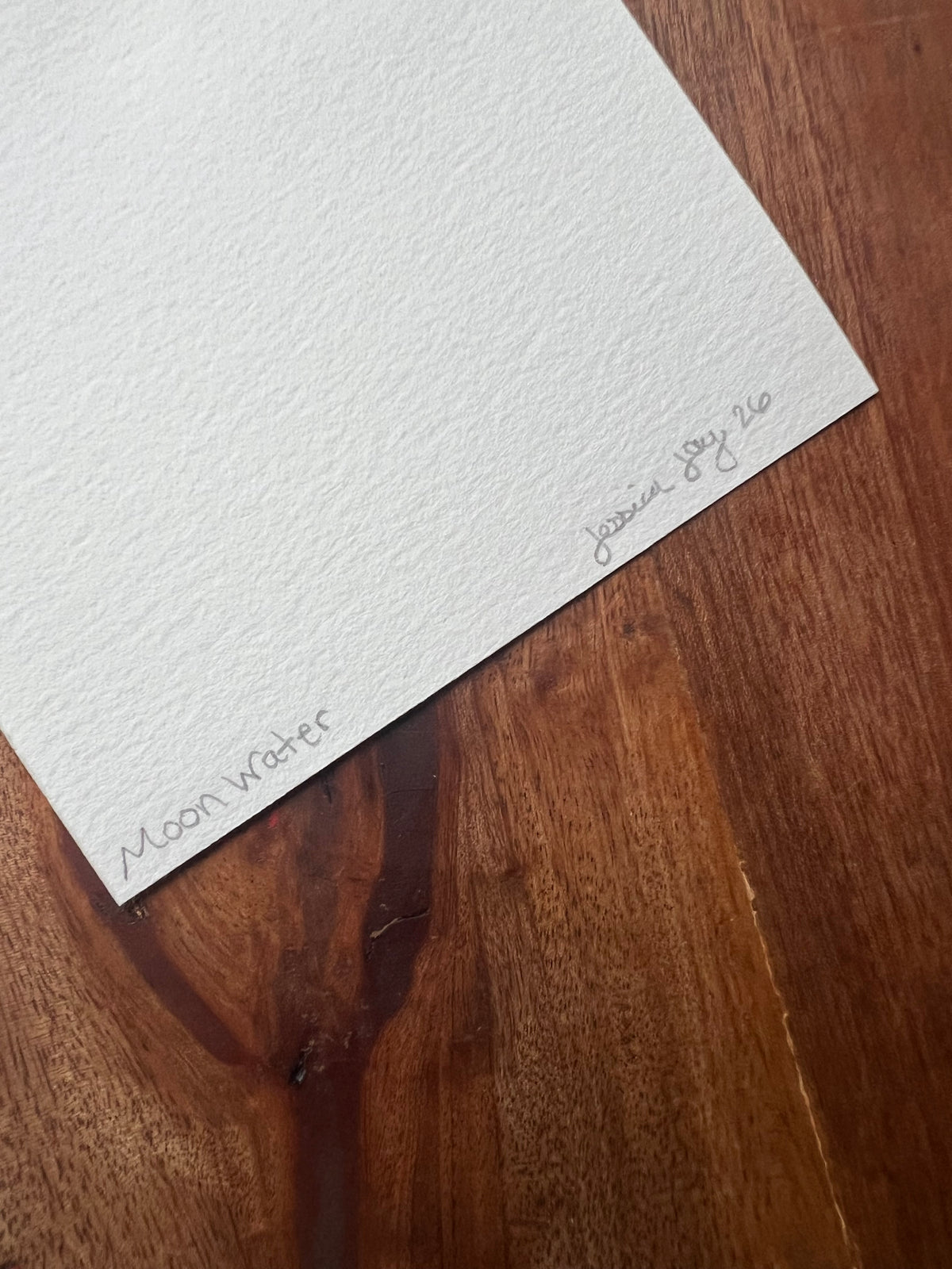 Moon Water 4x6 Original Watercolor