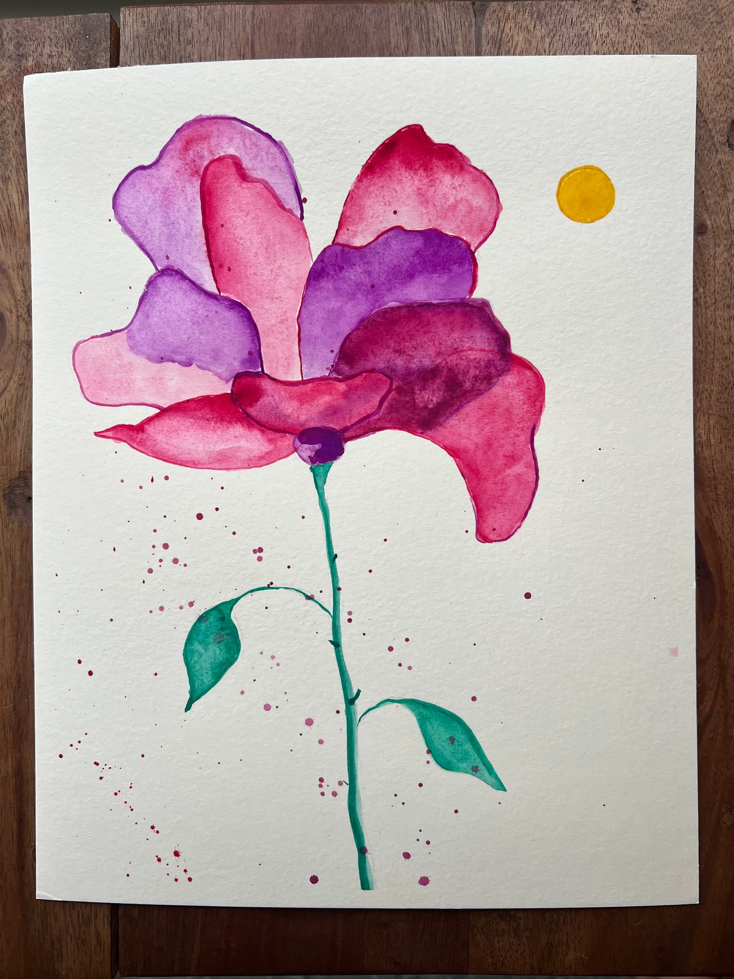 Sunlight Bloom 8x10 Original Watercolor
