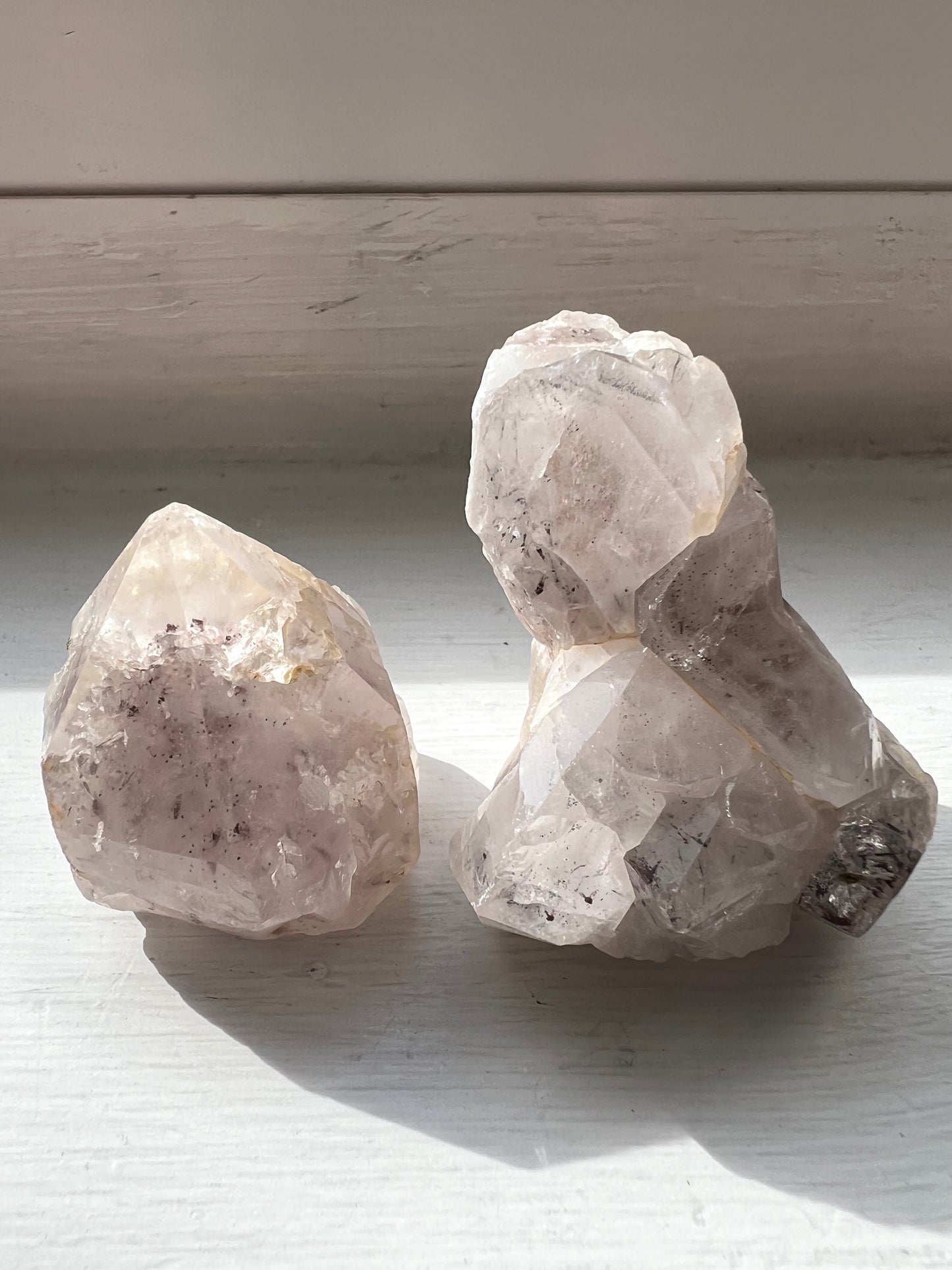 Natural Garden Ghost Quartz Crystal Set