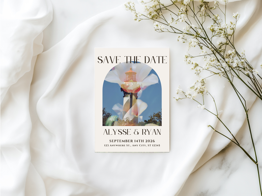 St Augustine In Bloom Wedding Invitation Editable Digital Download