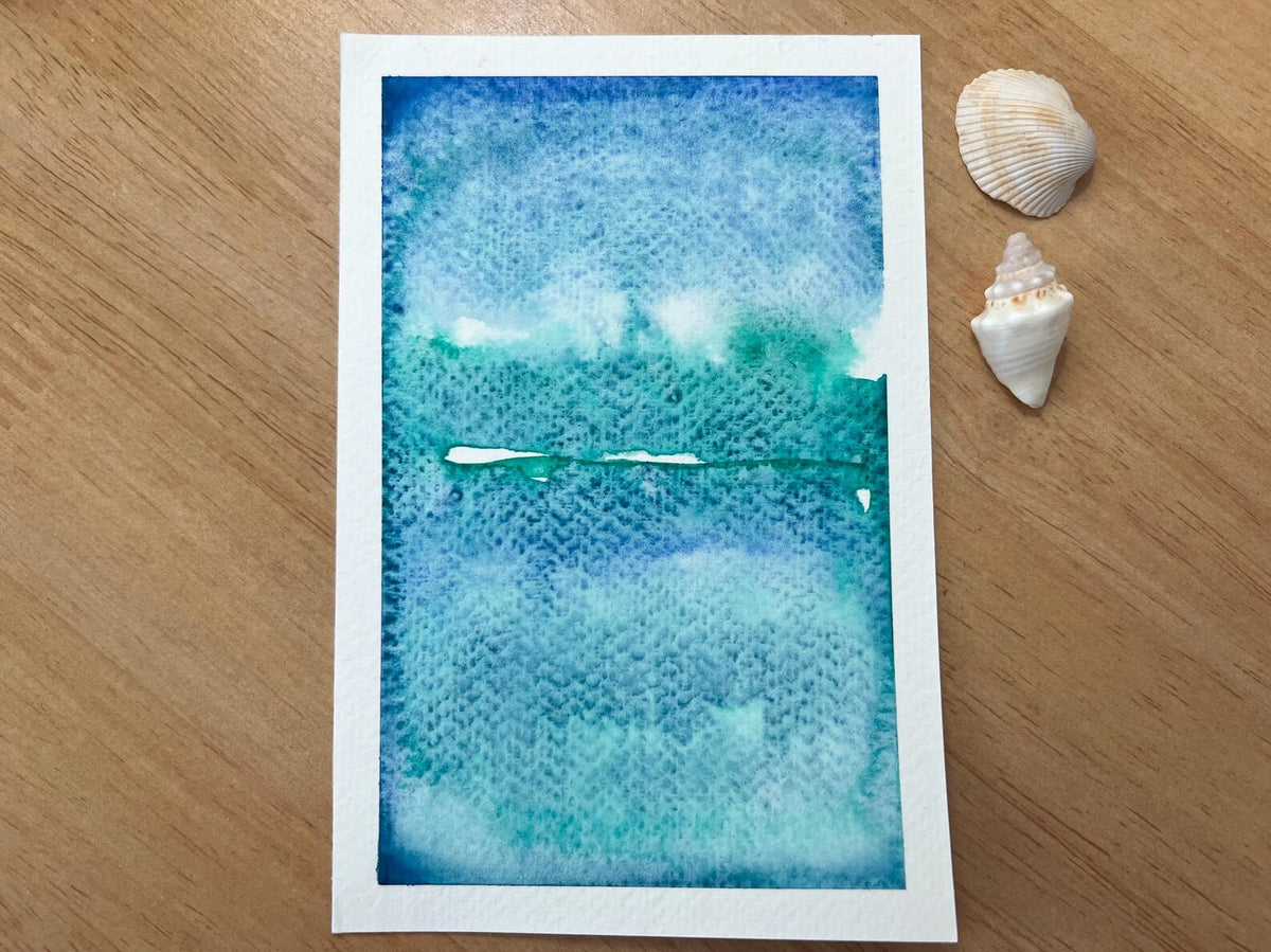 Tides & Tranquility No. 4 4x6 Original Watercolor