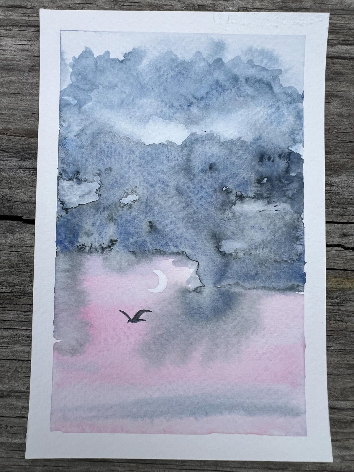 Blush Luna 4x6 Original Watercolor (Copy)