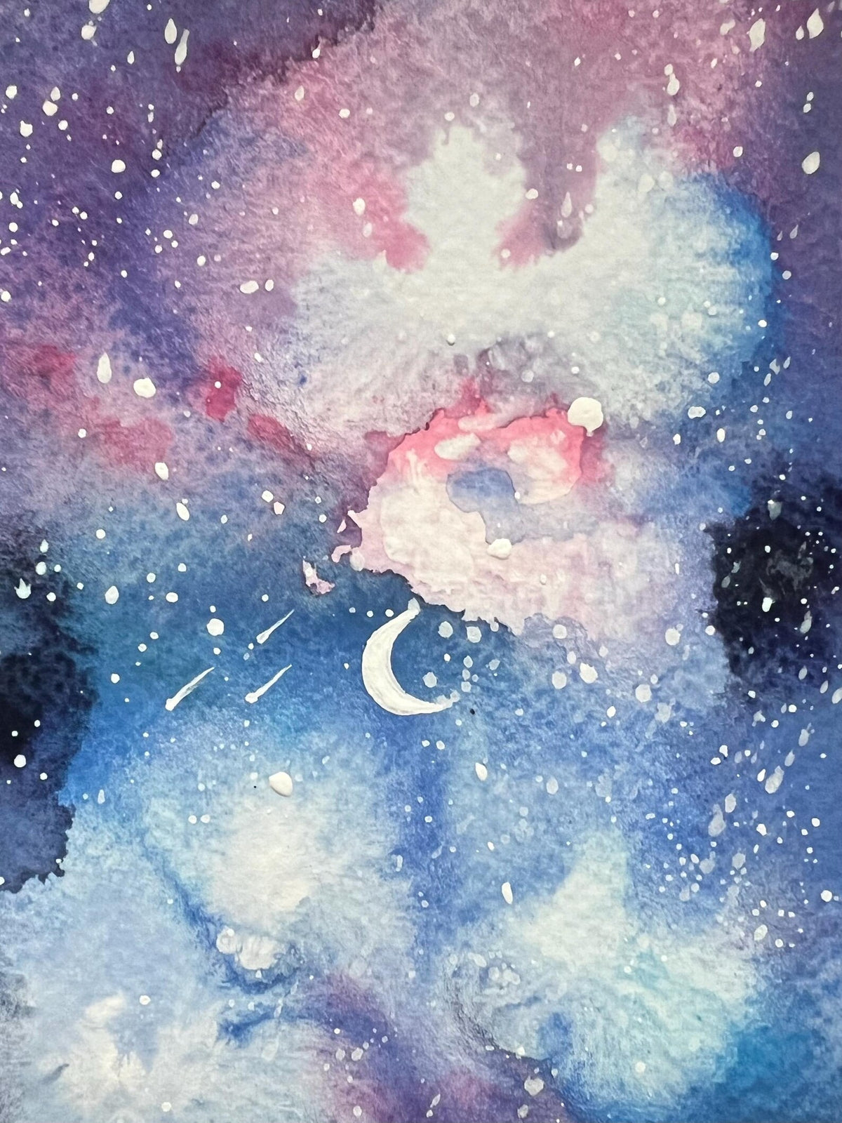 Deep Space 4x6 Original Watercolor