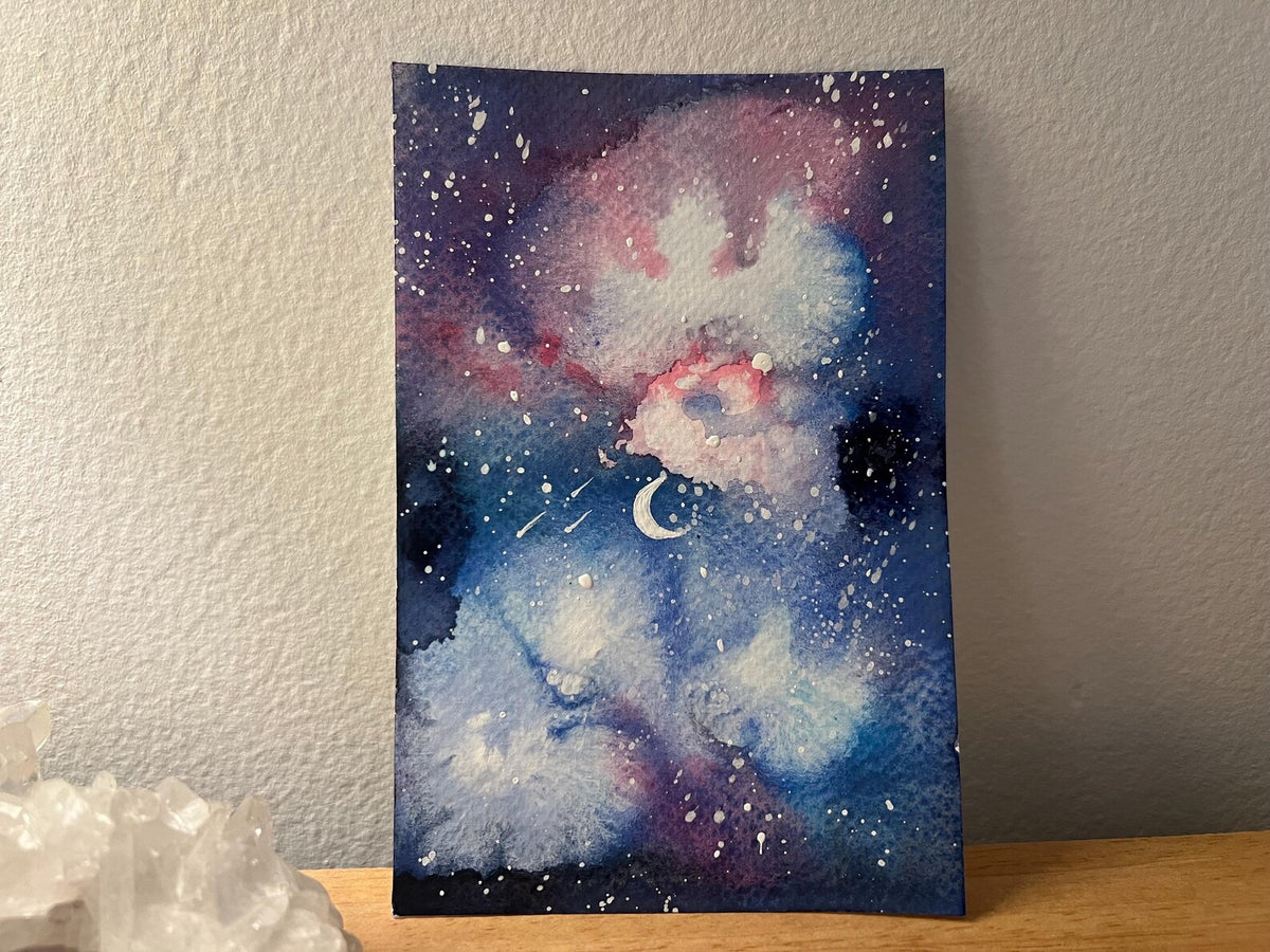 Deep Space 4x6 Original Watercolor