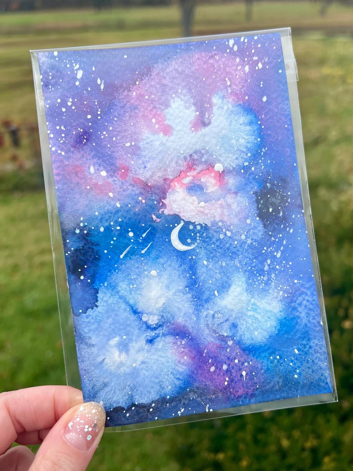 Deep Space 4x6 Original Watercolor