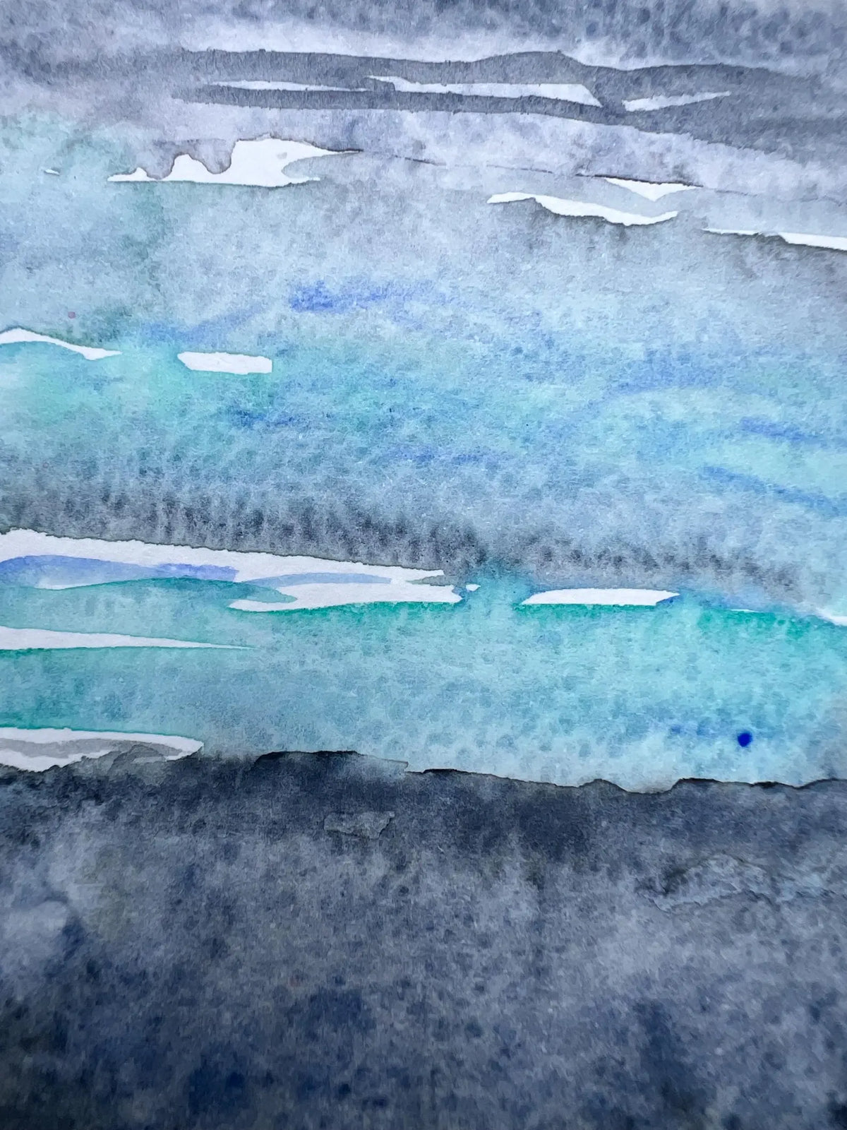 Tides & Tranquility No. 5 4x6 Original Watercolor