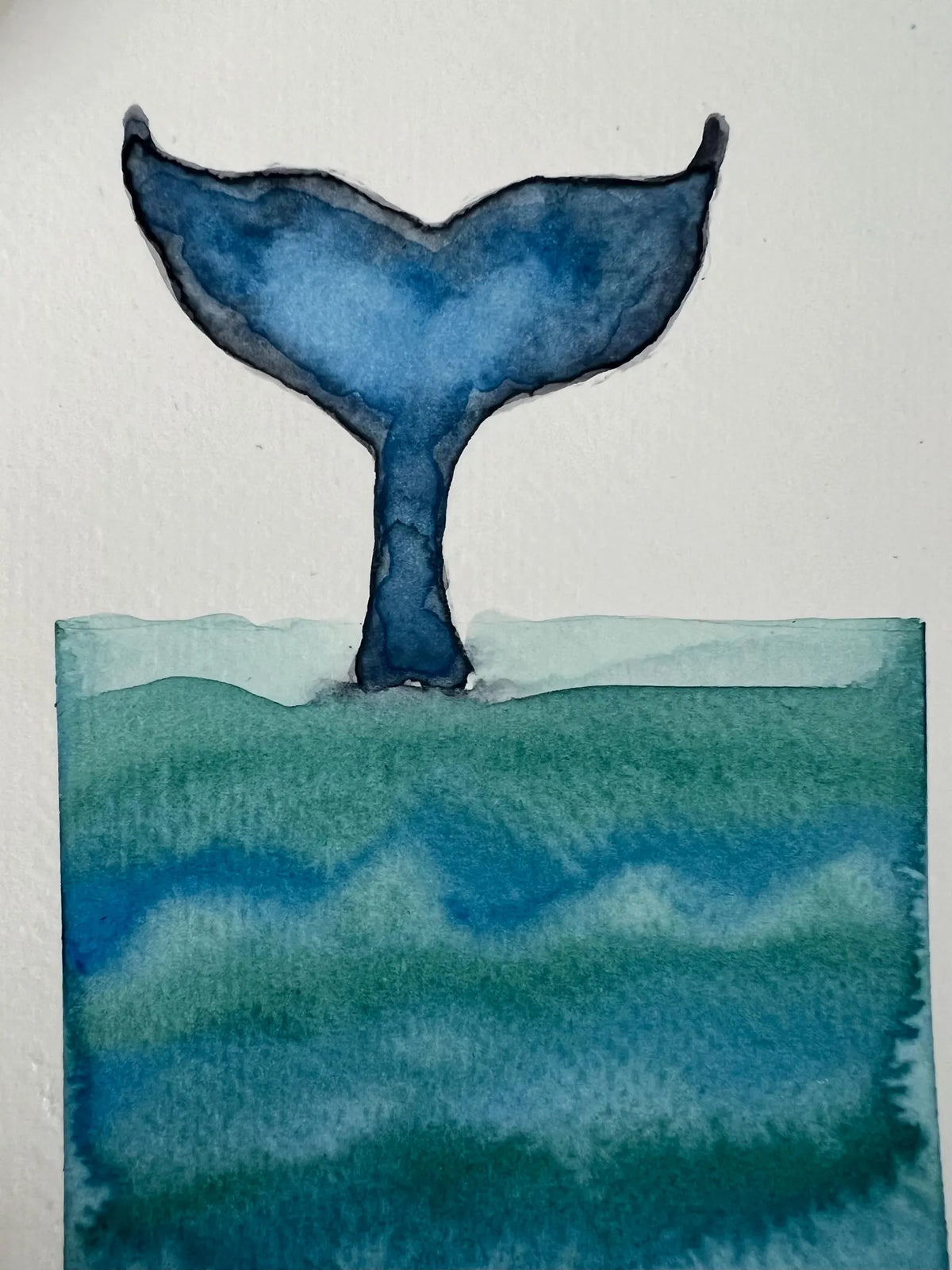 Tides & Tranquility No. 6 4x6 Original Watercolor