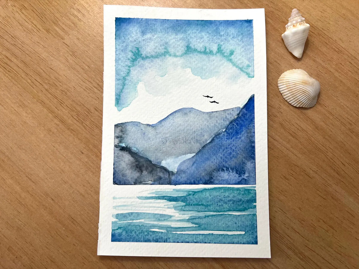 Tides & Tranquility No. 2 4x6 Original Watercolor